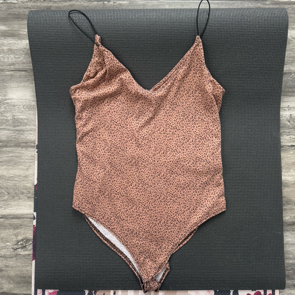 Leopard print bodysuit